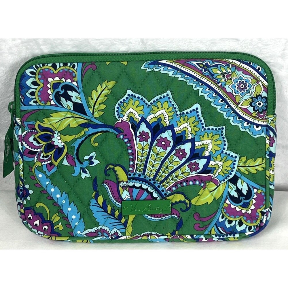 Vera Bradley Tablet Case iPad E-Reader Kindle 9" Emerald Paisley